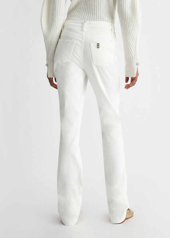 Liu Jo Pantaloni straight in velluto Hotsell