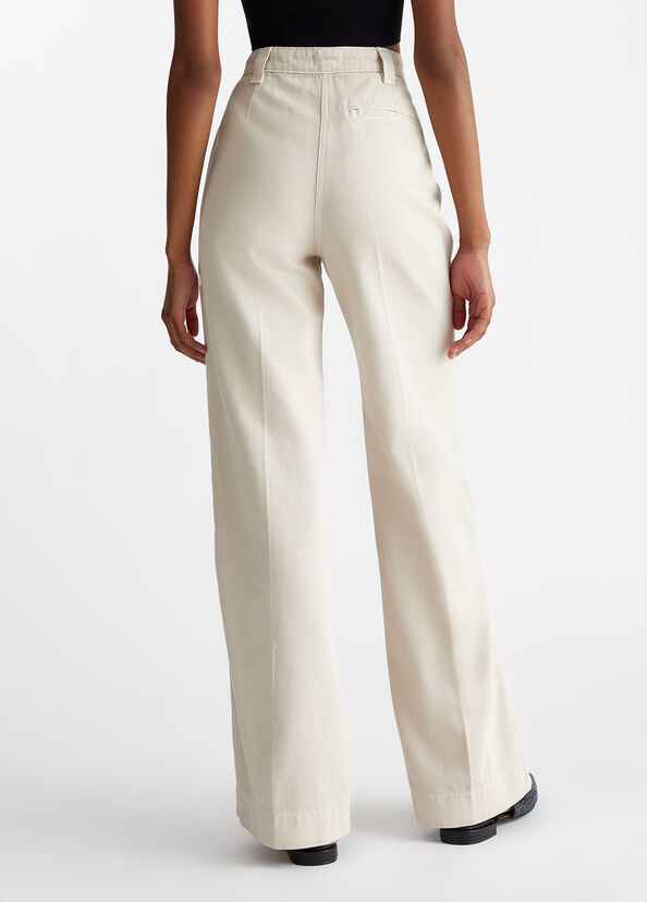 Liu Jo Pantaloni straight in cotone Vendita Economica