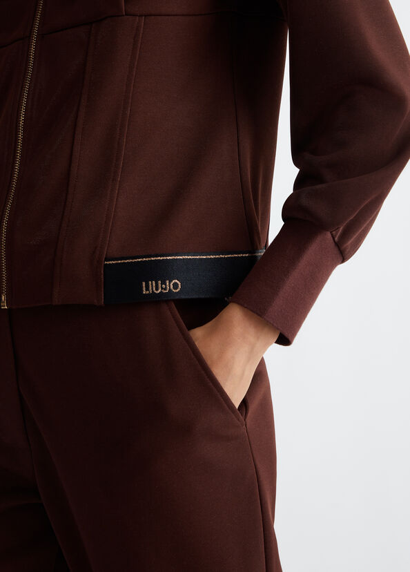 Liu Jo Felpa con cappuccio e zip Qualità Garantita