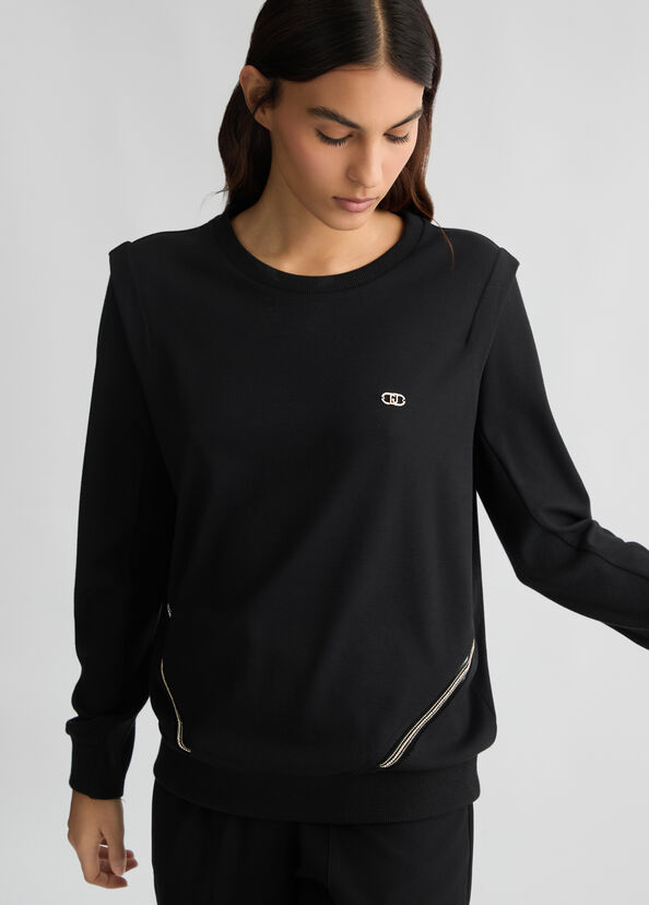 Liu Jo Felpa nera Outlet