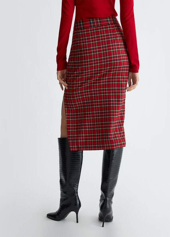 Liu Jo Gonna longuette in tartan Pezzi Unici