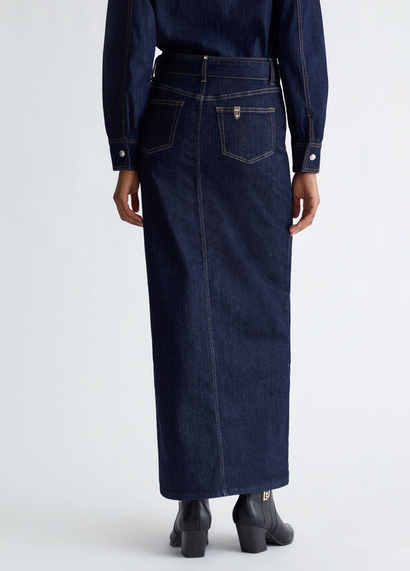 Liu Jo Gonna in denim con cintura Soddisfazione Garantita