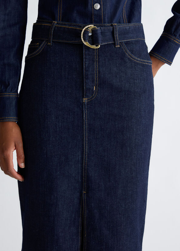 Liu Jo Gonna in denim con cintura Soddisfazione Garantita