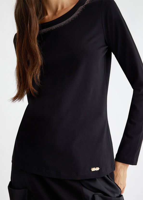 Liu Jo T-shirt con strass Saldi