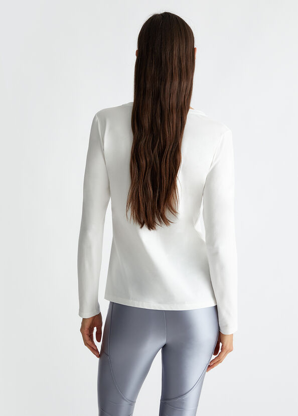 Liu Jo T-shirt con applicazioni Vendita Economica