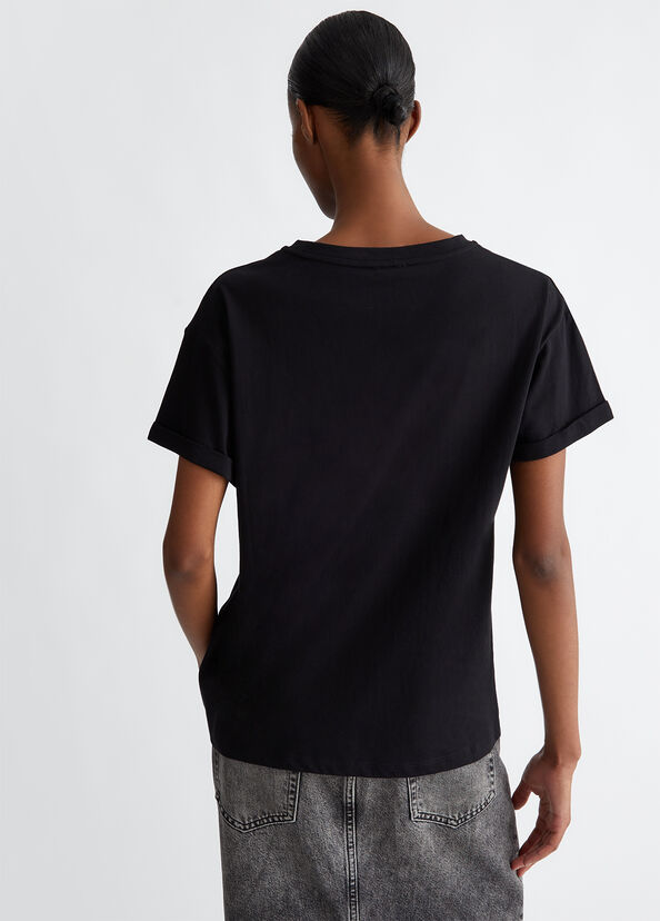 Liu Jo T-shirt con ricamo e applicazioni 2025