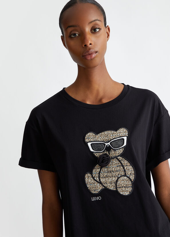 Liu Jo T-shirt con ricamo e applicazioni 2025