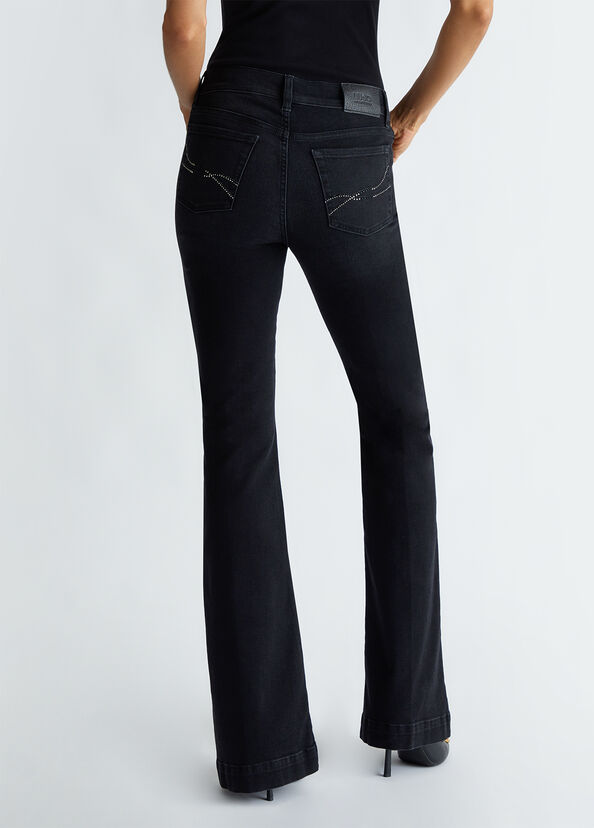 Liu Jo Jeans flare a vita alta Nuovo