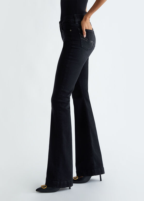 Liu Jo Jeans flare a vita alta Nuovo