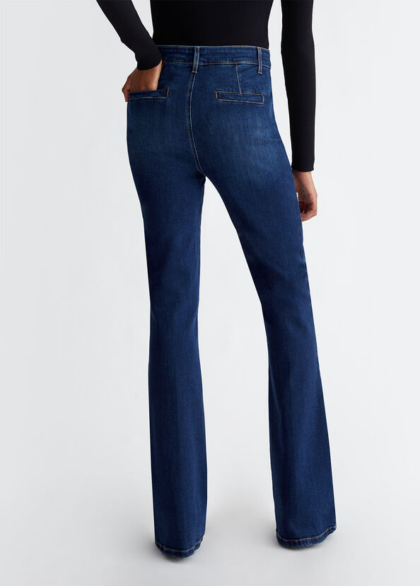 Liu Jo Jeans flare in cotone stretch Negozi Online