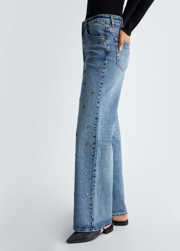 Liu Jo Jeans flare con borchie Consegna Veloce