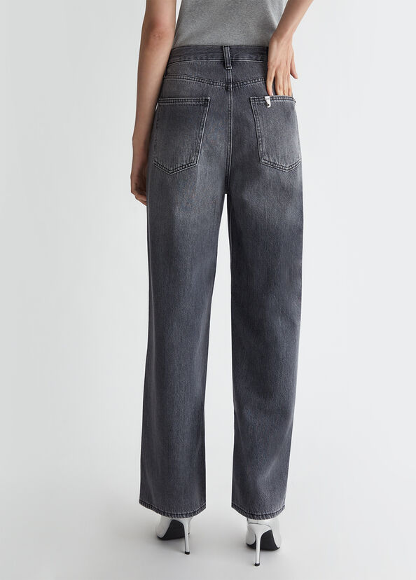 Liu Jo Jeans flare in cotone Prezzo Ridotto