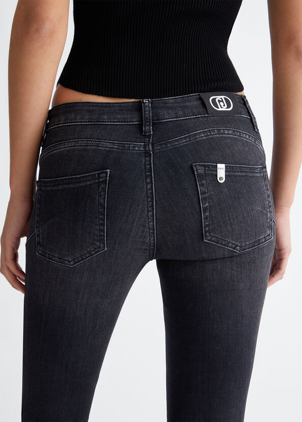 Liu Jo Jeans skinny bottom up con strass Novità
