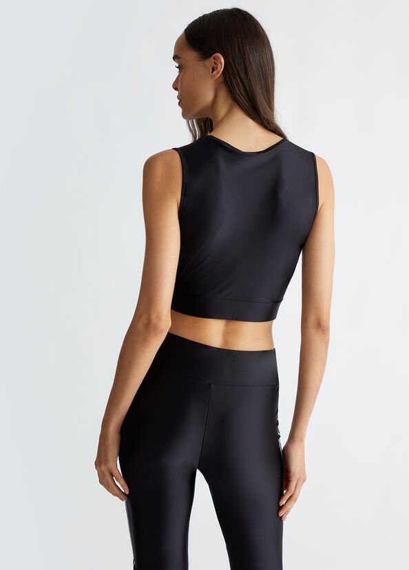 Liu Jo Top in jersey con logo Saldi