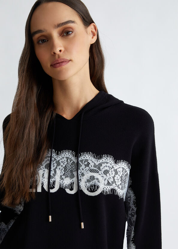 Liu Jo Maglia con cappuccio e logo Negozio