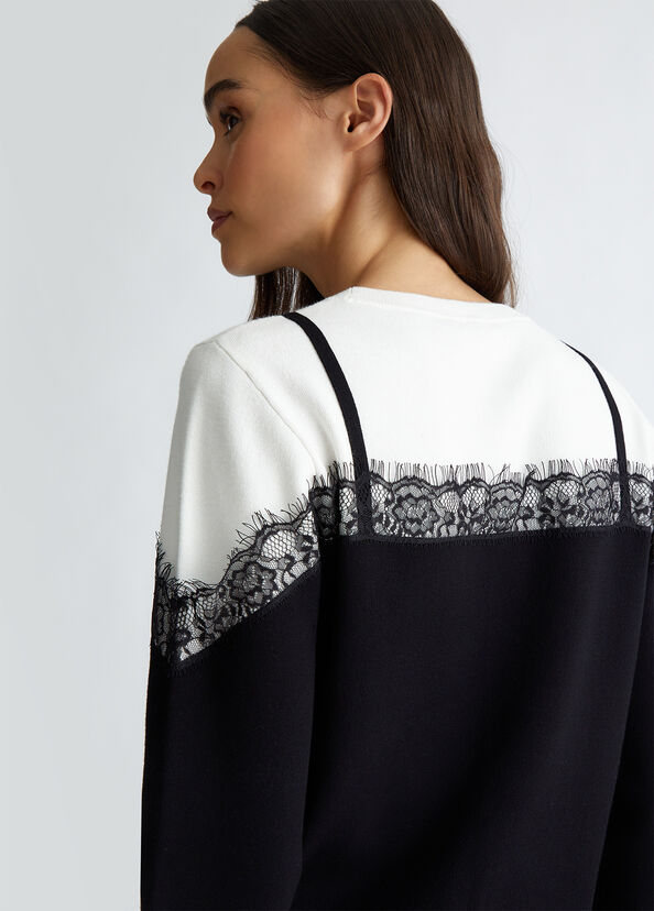 Liu Jo Maglia con pizzo Moda