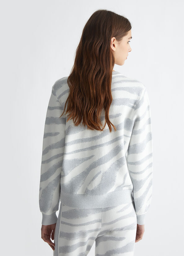 Liu Jo Maglia animalier jacquard Italy
