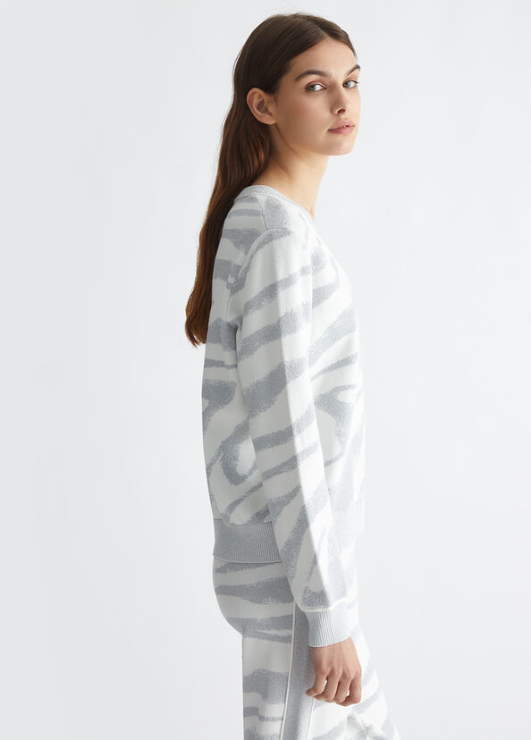 Liu Jo Maglia animalier jacquard Italy
