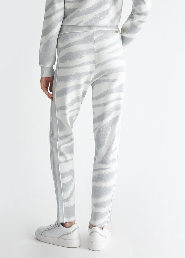 Liu Jo Pantaloni animalier in maglia Italia