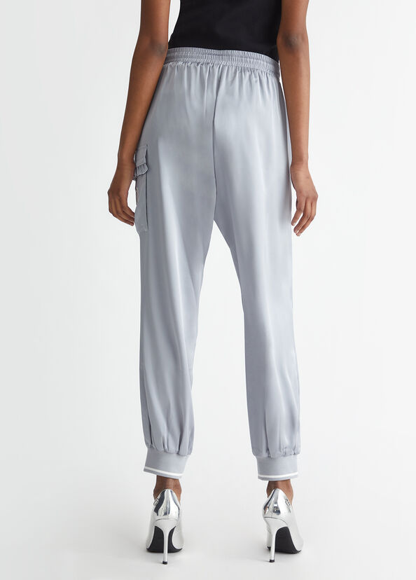 Liu Jo Pantaloni jogging in raso Promozione