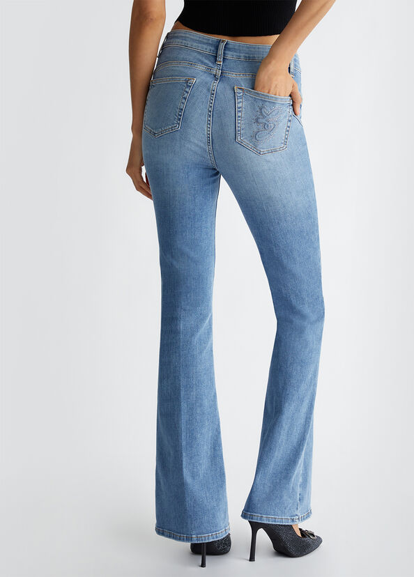 Liu Jo Jeans flare a vita alta Negozi Online