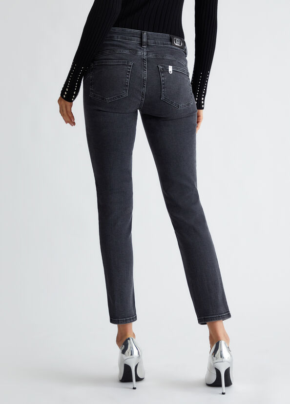 Liu Jo Jeans skinny bottom up con strass Convenienza