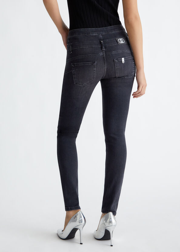 Liu Jo Jeans skinny bottom up In Vendita