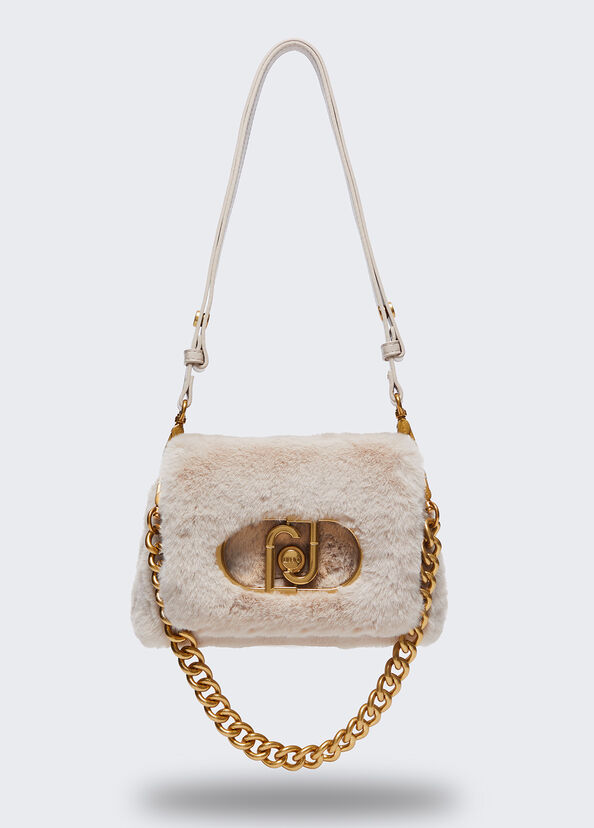 Liu Jo Borsa piccola LaPuffy in pelliccia sintetica Italia