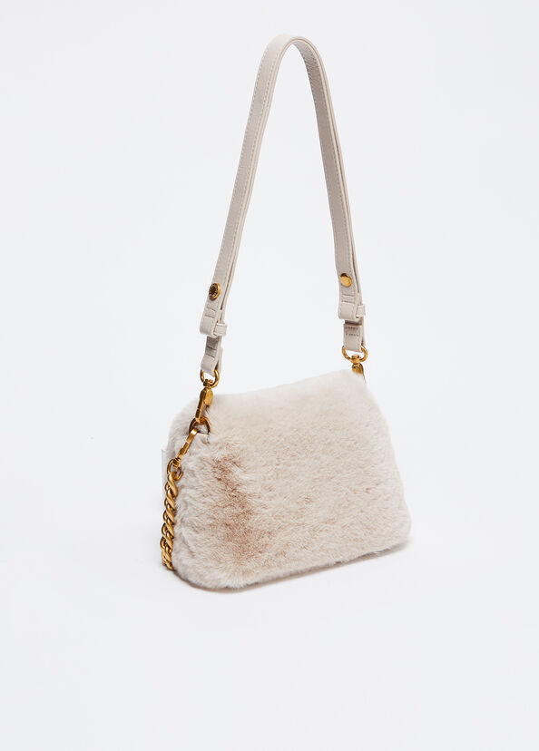 Liu Jo Borsa piccola LaPuffy in pelliccia sintetica Italia