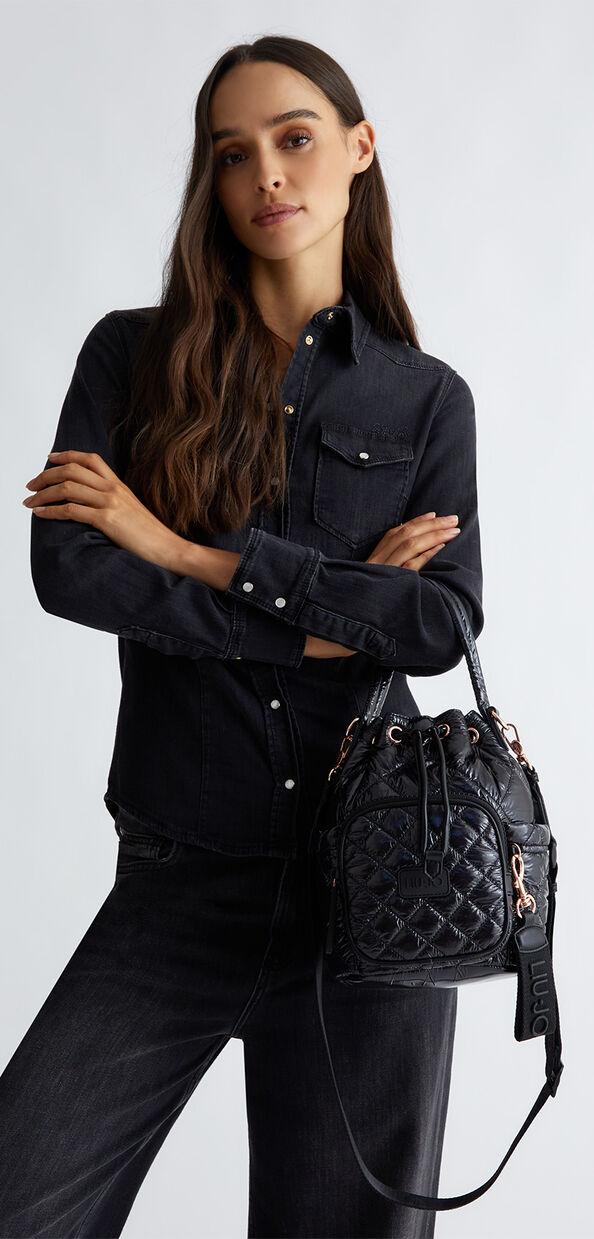 Liu Jo Borsa a secchiello in nylon trapuntato Cyber Monday