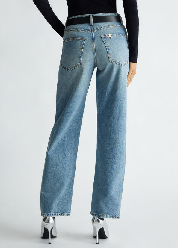 Liu Jo Jeans straight a vita alta Offerte giornaliere