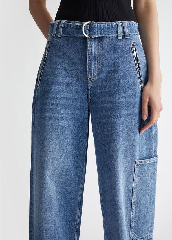 Liu Jo Jeans cargo flare con cintura Fino al 50% di sconto