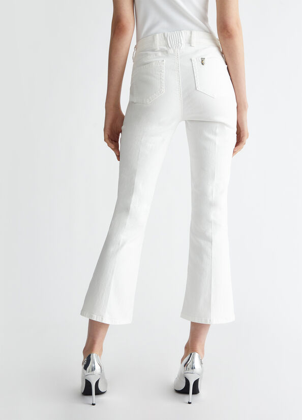 Liu Jo Jeans cropped bottom up Fino al 60% di sconto