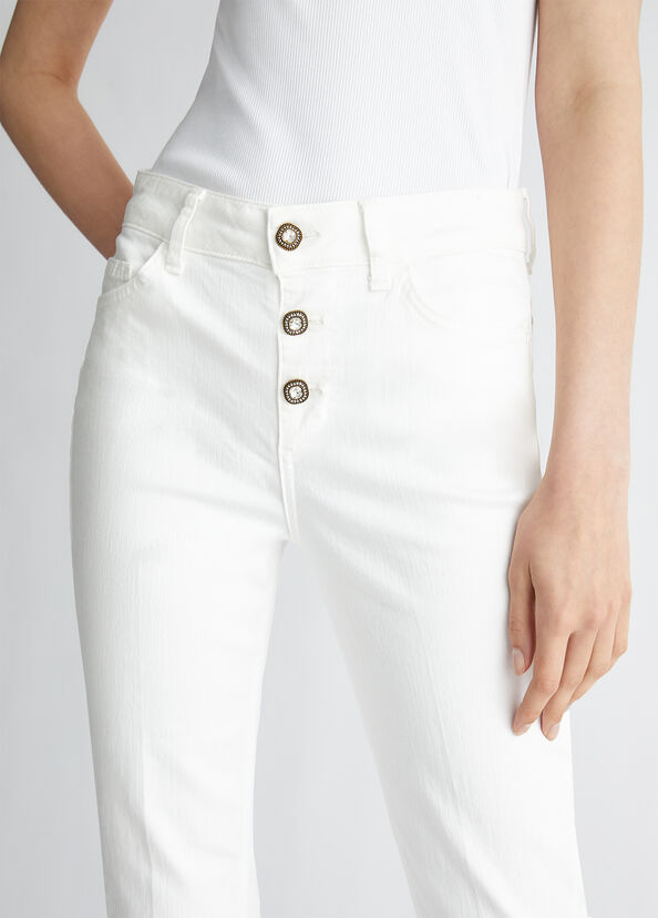Liu Jo Jeans cropped bottom up Fino al 60% di sconto