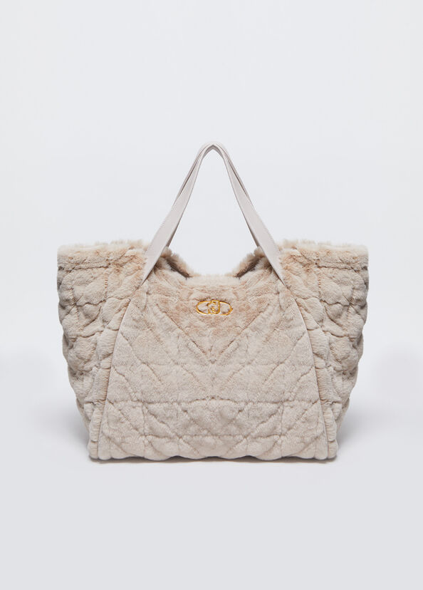 Liu Jo Shopping bag in pelliccia sintetica con pochette Discount Store per i nuovi prodotti