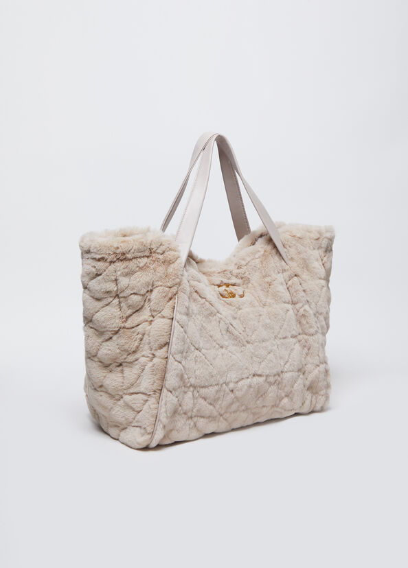 Liu Jo Shopping bag in pelliccia sintetica con pochette Discount Store per i nuovi prodotti