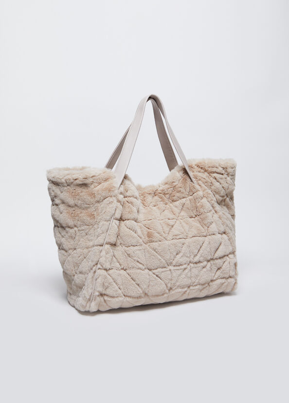 Liu Jo Shopping bag in pelliccia sintetica con pochette Discount Store per i nuovi prodotti