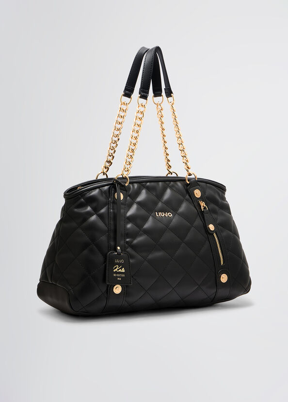 Liu Jo Borsa a mano nera trapuntata Black Friday Prezzi