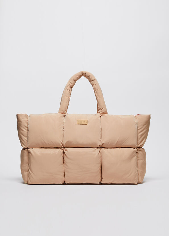 Liu Jo Shopping bag in nylon trapuntato In vendita