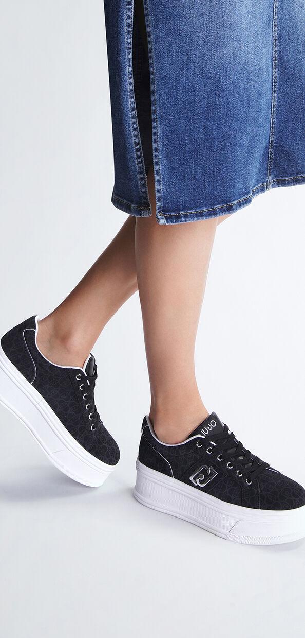 Liu Jo Sneakers platform monogram Sconto