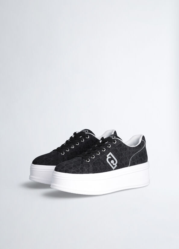 Liu Jo Sneakers platform monogram Sconto