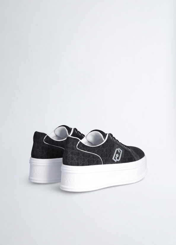 Liu Jo Sneakers platform monogram Sconto