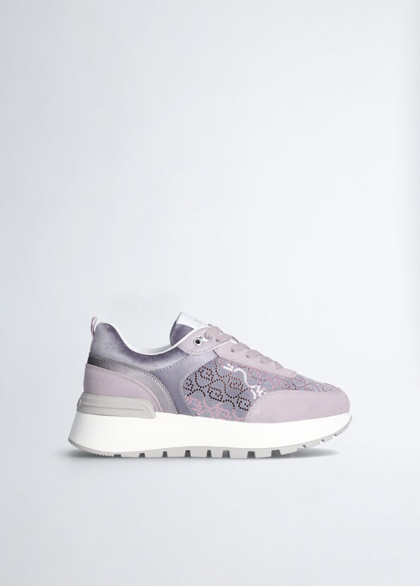 Liu Jo Sneakers platform con micro paillettes Vendita Economica