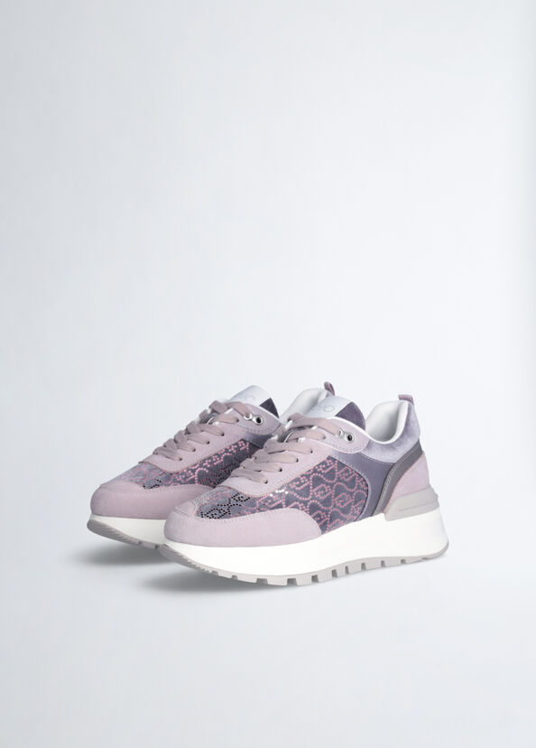 Liu Jo Sneakers platform con micro paillettes Vendita Economica