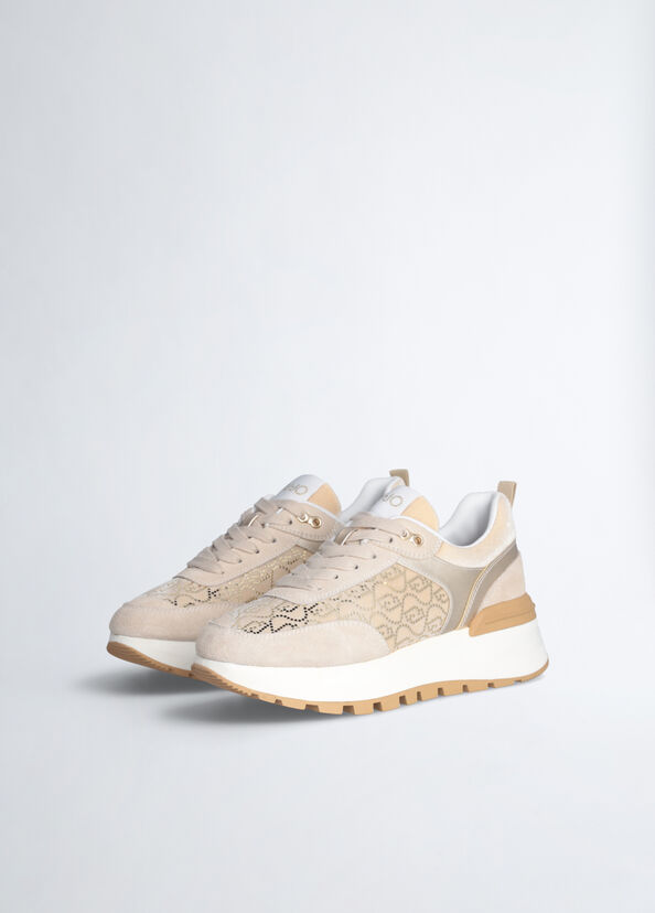 Liu Jo Sneakers platform con micro paillettes Saldi Di Fabbrica