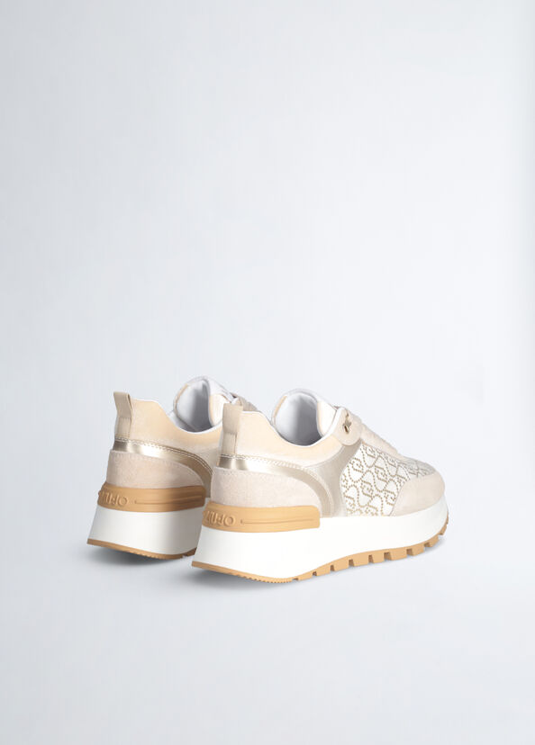 Liu Jo Sneakers platform con micro paillettes Saldi Di Fabbrica