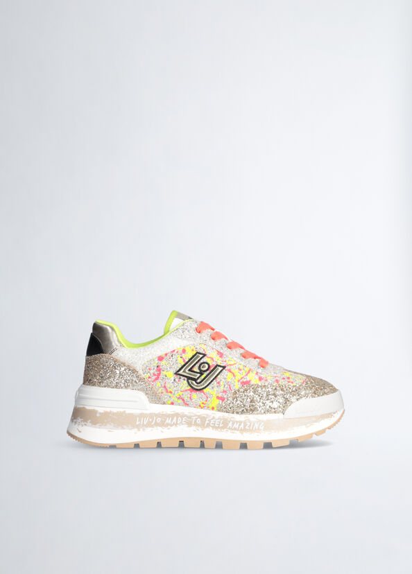 Liu Jo Sneakers platform full glitter Negozio