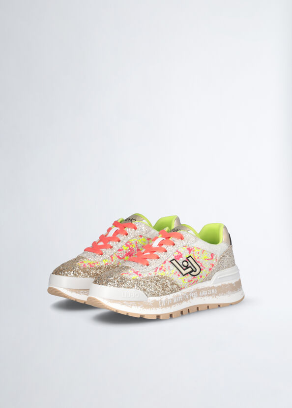 Liu Jo Sneakers platform full glitter Negozio
