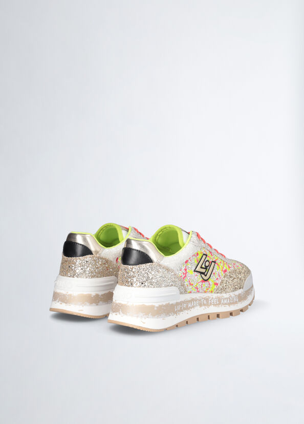 Liu Jo Sneakers platform full glitter Negozio
