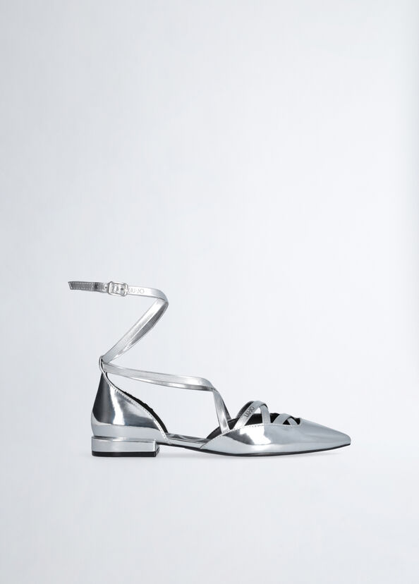 Liu Jo Ballerine a specchio con cinturino Offerta temporanea